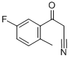 5'-氟-2'-甲基苯甲酰基乙腈 结构式