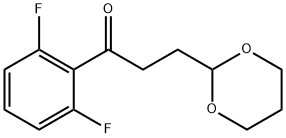 2',6'-DIFLUORO-3-(1,3-DIOXAN-2-YL)-PROPIOPHENONE 结构式