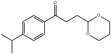 3-(1,3-DIOXAN-2-YL)-4'-ISOPROPYLPROPIOPHENONE 结构式