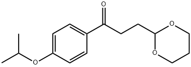 3-(1,3-DIOXAN-2-YL)-4'-ISOPROPOXYPROPIOPHENONE 结构式