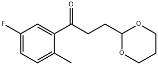 3-(1,3-DIOXAN-2-YL)-5'-FLUORO-2'-METHYLPROPIOPHENONE 结构式