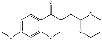 2',4'-DIMETHOXY-3-(1,3-DIOXAN-2-YL)PROPIOPHENONE 结构式