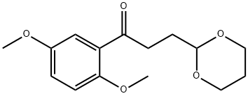 2',5'-DIMETHOXY-3-(1,3-DIOXAN-2-YL)PROPIOPHENONE 结构式