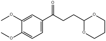 3',4'-DIMETHOXY-3-(1,3-DIOXAN-2-YL)-PROPIOPHENONE 结构式