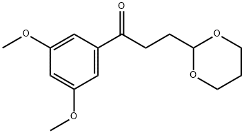 3',5'-DIMETHOXY-3-(1,3-DIOXAN-2-YL)-PROPIOPHENONE 结构式