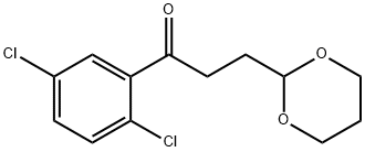 2',5'-DICHLORO-3-(1,3-DIOXAN-2-YL) PROPIOPHENONE 结构式