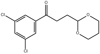 3',5'-DICHLORO-3-(1,3-DIOXAN-2-YL)-PROPIOPHENONE 结构式