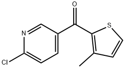 2-CHLORO-5-(3-METHYL-2-THENOYL)PYRIDINE 结构式
