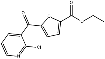 5-(2-氯烟酰基)呋喃-2-甲酸乙酯 结构式