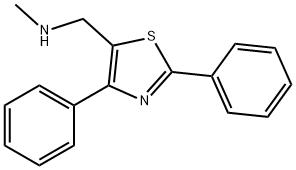 N-[(2,4-DIPHENYL-1,3-THIAZOL-5-YL)METHYL]-N-METHYLAMINE 结构式