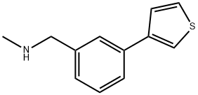 N-甲基-1-(3-(噻吩-3-基)苯基)甲胺 结构式