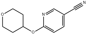 6-(tetrahydropyran-4-yloxy)nicotinonitrile 结构式