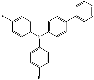 4,4'-二溴-4''-苯基三苯胺 结构式