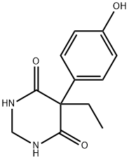 5-ethyl-5-(4-hydroxyphenyl)-1,3-diazinane-4,6-dione 结构式