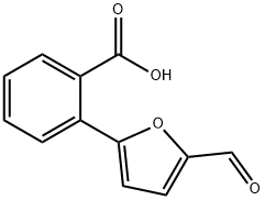 2-(5-甲酰基呋喃-2-基)苯甲酸 结构式