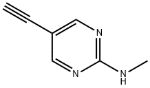 5-乙炔基-N-甲基嘧啶-2-胺 结构式