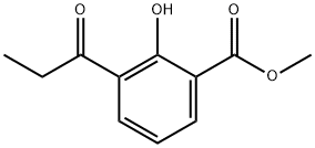 2-羟基-3-丙酰基苯甲酸甲酯 结构式