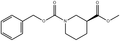 (S)-Methyl 1-Cbz-piperidine-3-carboxylate 结构式