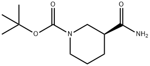 1-BOC-3-甲酰胺哌啶 结构式