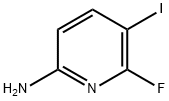 5-碘-6-氟吡啶-2-胺 结构式