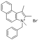 1,2,3-三甲基-3-苄基-3H-苯并吲哚溴盐 结构式