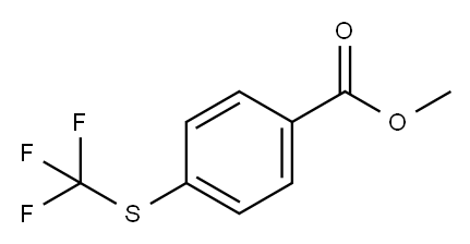 4-三氟甲硫基苯甲酸甲酯 结构式