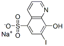 SODIUM,8-HYDROXY-7-IODOQUINOLINE-5-SULFONATE 结构式