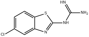 (5-CHLOROBENZO[D]THIAZOL-2-YL)GUANIDINE 结构式