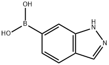 吲唑-6-硼酸 结构式
