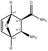 3-氨基-7-氧杂双环[2.2.1]庚-5-烯-2-甲酰胺盐酸盐 结构式