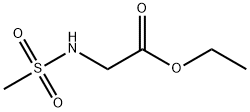 2-(甲基磺酰基氨基)乙酸乙酯 结构式
