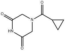 2,6-Piperazinedione,4-(cyclopropylcarbonyl)-(9CI) 结构式