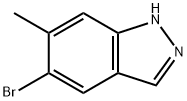 5-溴-6-甲基-1H-吲唑 结构式