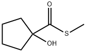 Cyclopentanecarbothioic acid, 1-hydroxy-, S-methyl ester (9CI) 结构式