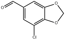 7-CHLORO-1,3-BENZODIOXOLE-5-CARBALDEHYDE 结构式