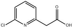 2 - (6 - 氯吡啶-2 - 基)乙酸 结构式