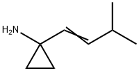 (E)-1-(3-methylbut-1-enyl)cyclopropanamine 结构式
