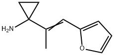 (E)-1-(1-(Furan-2-yl)prop-1-en-2-yl)cyclopropanamine 结构式