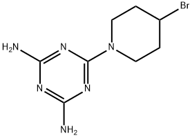 6-(4-Bromopiperidin-1-yl)-1,3,5-triazine-2,4-diamine 结构式