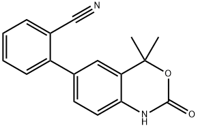 2-(4,4-DIMETHYL-2-OXO-2,4-DIHYDRO-1H-BENZO[D][1,3]OXAZIN-6-YL)BENZONITRILE 结构式