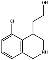 2-(5-Chloro-1,2,3,4-tetrahydroisoquinolin-4-yl)ethanol 结构式