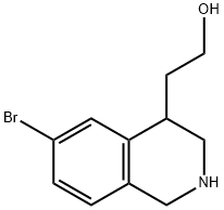 2-(6-Bromo-1,2,3,4-tetrahydroisoquinolin-4-yl)ethanol 结构式