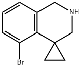 5'-溴-2',3'-二氢-1'H-螺环[环丙烷-1,4'-异喹啉 结构式