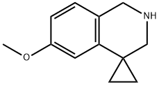 6'-甲氧基-2',3'-二氢-1'H-螺环[环丙烷-1,4'-异喹啉 结构式