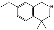 7'-甲氧基-2',3'-二氢-1'H-螺环[环丙烷-1,4'-异喹啉 结构式