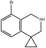 8'-溴-2',3'-二氢-1'H-螺环螺[环丙烷-1,4'-异喹啉 结构式