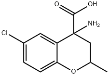 4-Amino-6-chloro-2-methylchroman-4-carboxylic acid 结构式