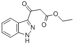 3-(1H-吲唑-3-基)-3-氧代丙酸乙酯 结构式