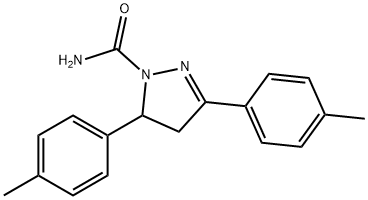 3,5-Dip-tolyl-4,5-dihydro-1H-pyrazole-1-carboxamide 结构式