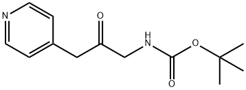 (2-氧代-3-吡啶-4-丙基)-氨基甲酸叔丁酯 结构式